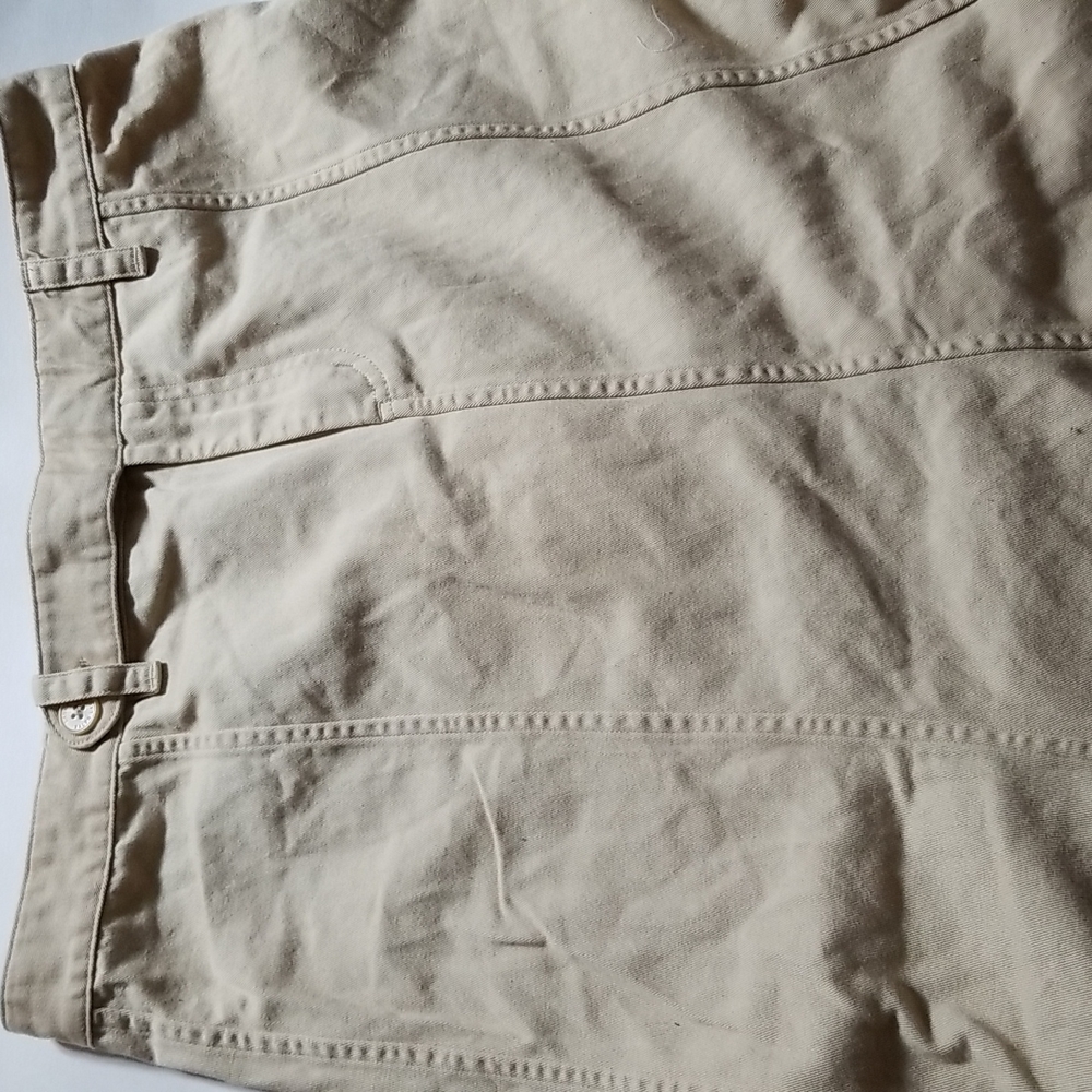 Khaki Skirt in Godet Style